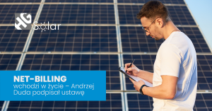 Net-billing wchodzi w życie – Andrzej Duda podpisał ustawę likwidującą system opustów